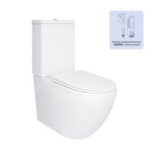 Унітаз підлоговий Qtap Jay Ultra Quiet з сидінням Soft-close 640x360x835 мм QT07222175TW White QT07222175TW фото