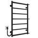 Рушникосушарка електрична Ladder П7 500х800 Deffi нержавіюча сталь (Чорний, JD03, Ліве підключення) C.LK.80.50.7.E.B.L.1 фото 2