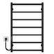 Рушникосушарка електрична Ladder П7 500х800 Deffi нержавіюча сталь (Чорний, JD03, Ліве підключення) C.LK.80.50.7.E.B.L.1 фото 1