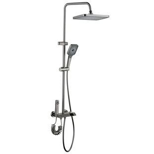 Душова колона зі змішувачем Mixxus Premium NEPTUNE 009-J GRAPHITE з кнопкою перемикання, 4 режими (MI6833) MI6833 фото