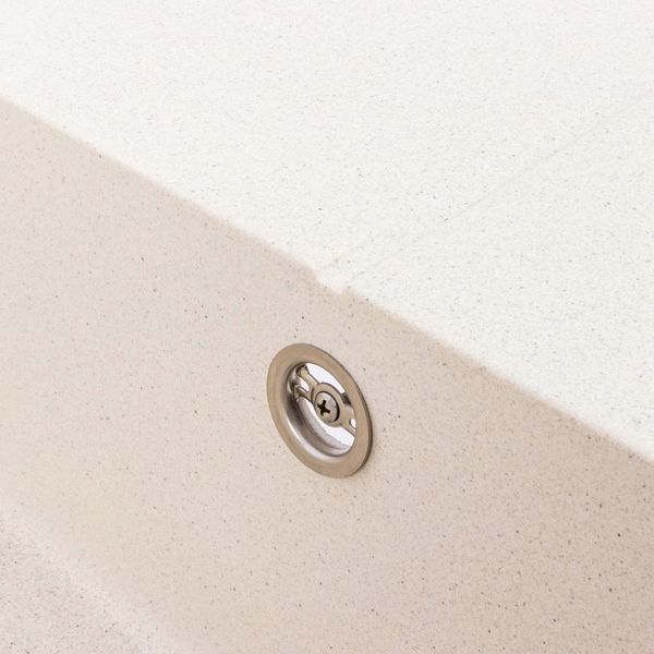 Гранітна мийка для кухні VALESO 6550 CRIPTA матова Біла в крапку 6550_CRIPTA_WhiteDot фото