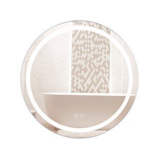 Дзеркало Qtap Mideya R600 з LED-підсвічуванням Touch, з антизапотіванням, димером QT2078F803W QT2078F803W фото