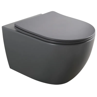Унітаз підвісний Mixxus Premium ELLIPSE-0309-T1 GRAY 530x360x350mm система змиву TORNADO 1.0 (MP6655) MP6655 фото
