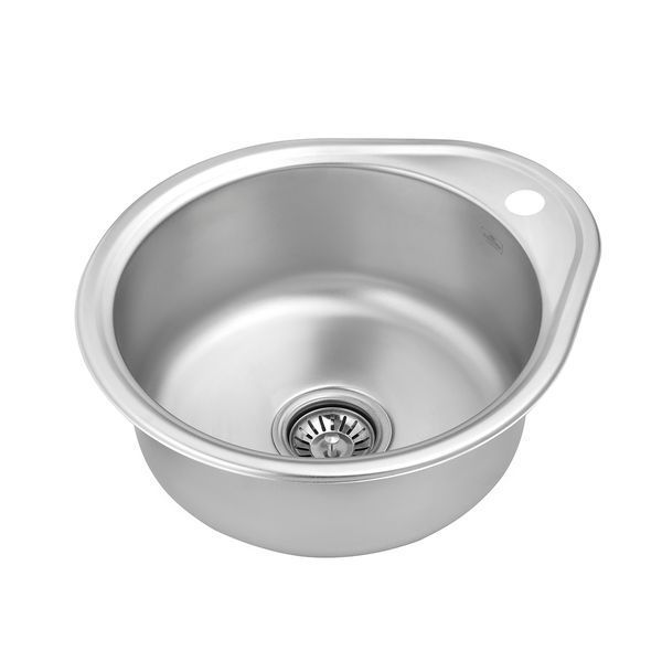 Кухонна мийка Kroner KRP Satin - 4843 (0.8 мм) CV022757 фото