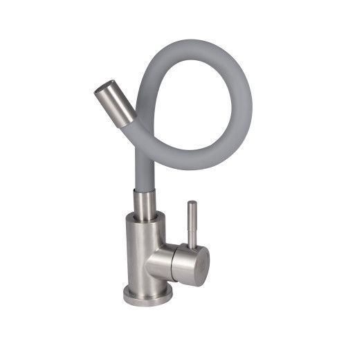 Змішувач для кухні Lidz Aria 015F3 з гнучким виливом (k35) LDARI015F3GRE43363 Grey 1746080800-15 фото