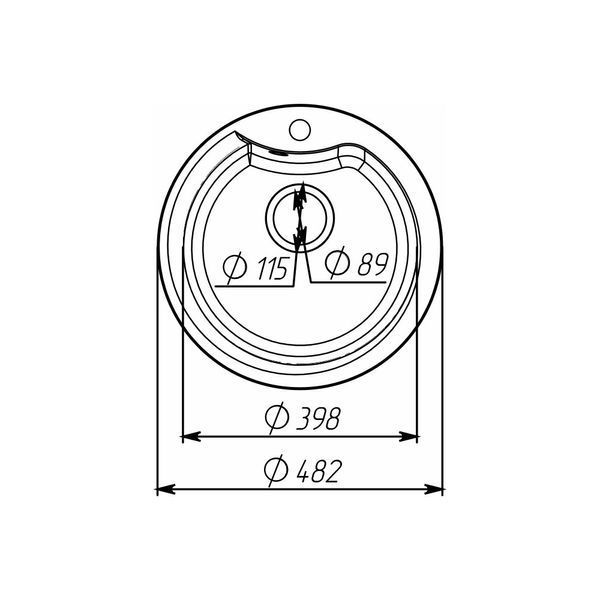 Гранітна мийка для кухні VALESO 480 TURAS матова Графіт 480_TURAS_Graphite фото