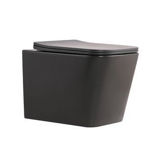 Унітаз підвісний Tern Ultra Quiet 490&times;365&times;325&nbsp;мм, Anthracite, з сидінням Slim Duroplast / Soft-close / Quick Release QT17332303ASAN Qtap QT17332303ASAN фото