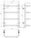 Рушникосушарка водяна Стандарт П4 400х600 Deffi нержавіюча сталь (Хром, Бокове праве підключення) C.SS.60.40.4.C.C фото 3