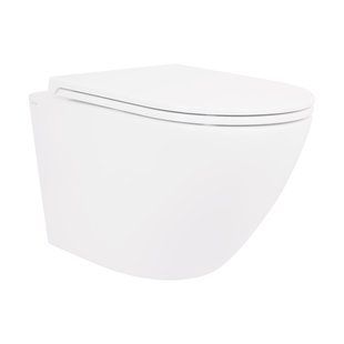 Унітаз підвісний Qtap Robin безобідковий з сідінням Soft-close QT1333046ENRW QT1333046ENRW фото