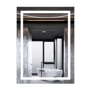 Дзеркало Mixxus Premium FLASH MR21-60x80 з Led Touch, Anti-fog, димером, регулятором яскравості, годинником (MP6617) MP6617 фото