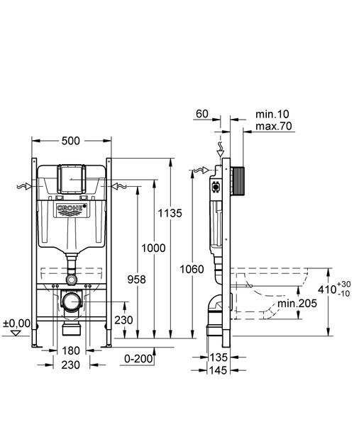 Інсталяція для унітазу Grohe Rapid SL (38840000) 38840000 фото