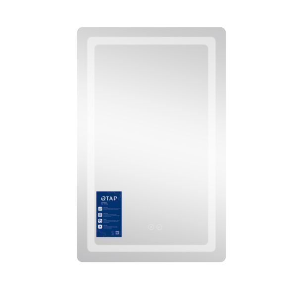 Дзеркало Qtap Mideya (DC-F911) 500х800 з LED-підсвічуванням Touch, з антизапотіванням, димером QT2078F911W QT2078F911W фото