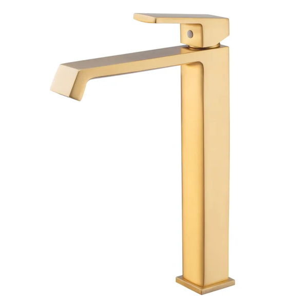 Змішувач для умивальника Haiba GAUDI 001 (HIGH) BRUSHED GOLD (HB9597) HB9597 фото
