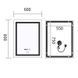 Дзеркало Mixxus Premium FLASH MR21-60x80 з Led Touch, Anti-fog, димером, регулятором яскравості, годинником (MP6617) MP6617 фото 11