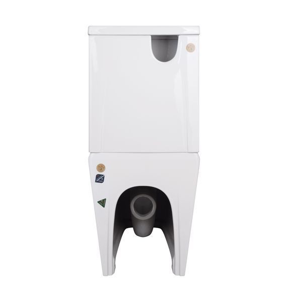 Унітаз-компакт Qtap Crow безобідковий з сідінням Soft-close QT05222170W QT05222170W фото