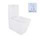 Унітаз-компакт Qtap Crow безобідковий з сідінням Soft-close QT05222170W QT05222170W фото 1