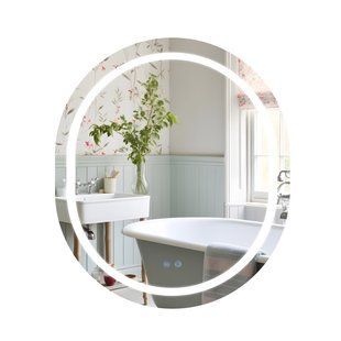 Дзеркало Qtap Gemini 800х700 з LED-підсвічуванням Touch, з антизапотіванням, з димером, рег. темп. кольору (3000-6500K) QT2578R8070 QT2578R8070 фото