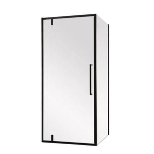 Душова кабіна без піддону Mixxus Premium BEVEL SC01-90x90x195-TR Black прозоре скло 6мм (MI6864) MI6864 фото
