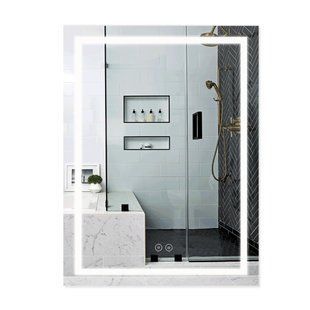 Дзеркало Qtap Mideya (MI1) 600х800 з LED-підсвічуванням Touch, з антизапотіванням, димером QT2078F937W QT2078F937W фото