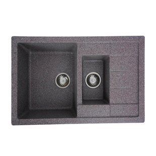 Гранітна мийка для кухні Platinum 7850W TOSKANA матова Мікс 7850W-TOSKANA_Mix фото