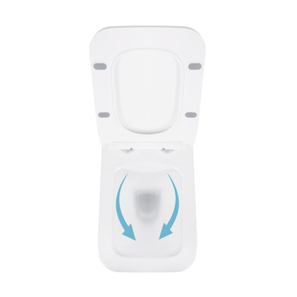 Унітаз підвісний Qtap Crow безобідковий з сідінням Soft-close QT05335170W QT05335170W фото