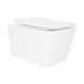 Унітаз підвісний Qtap Crow безобідковий з сідінням Soft-close QT05335170W QT05335170W фото 1