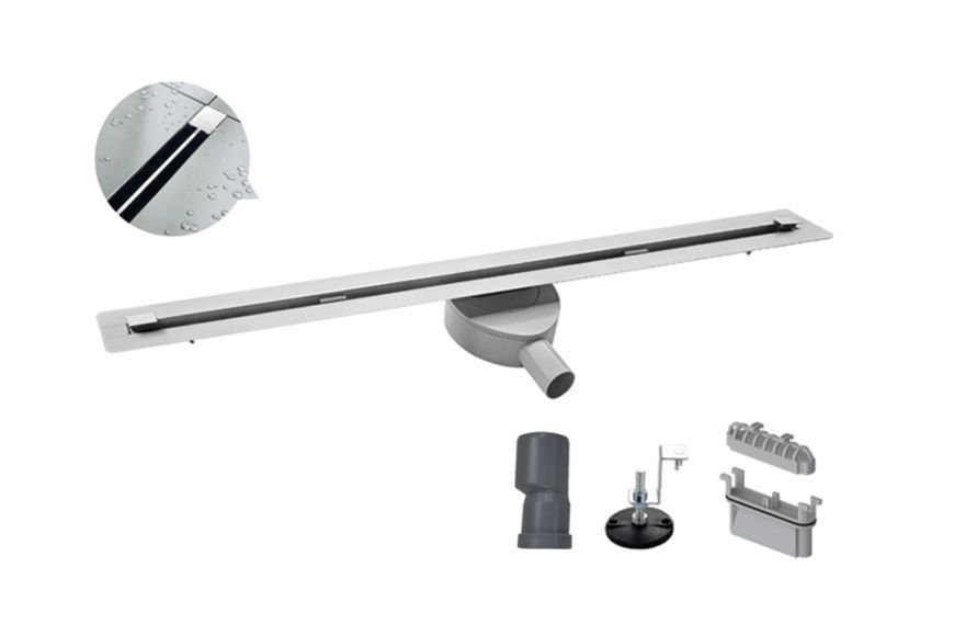 Душовий трап Koer FD07-20x900-Slender SUS304, 20x900 мм, нержавіюча сталь KR5138 фото