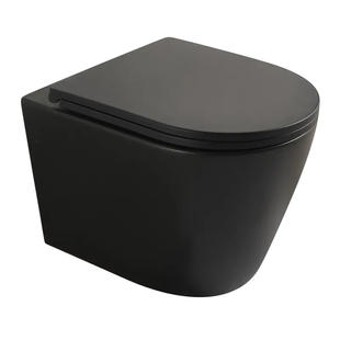 Унітаз підвісний Mixxus Premium BEVEL-0304-T1 BLACK 480x360x360mm сист. змиву TORNADO 1.0 (MP6677) MP6677 фото