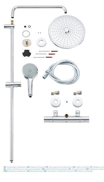Душова система з термостатом для душа Grohe Euphoria System (27296002) 27296002 фото