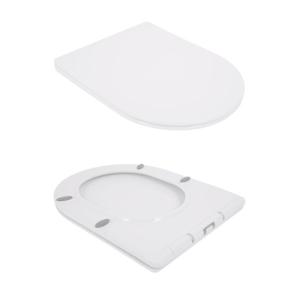 Унітаз підвісний Qtap Jay безобідковий з сідінням Soft-close QT07335176W QT07335176W фото
