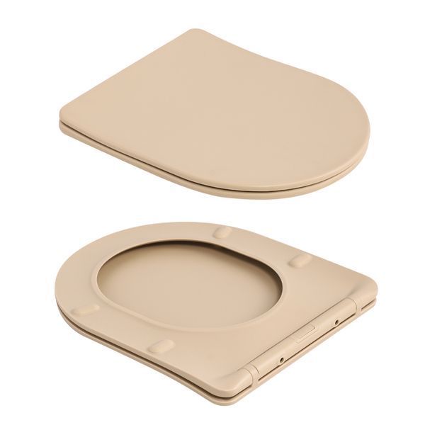 Унітаз підвісний Robin Ultra Quiet 490&times;365&times;325&nbsp;мм, Beige, з сидінням Slim Duroplast / Soft-close / Quick Release QT13332381АSSB Qtap QT13332381АSSB фото