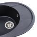Гранітна мийка для кухні Platinum 5847 ONYX матова Моріон 5847_ONYX_Morion фото 3