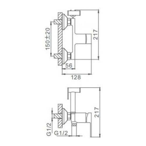 Змішувач для гігієнічного душу Frap H41 F2041 F2041 фото