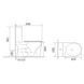 Унітаз-компакт Mixxus WAVE-0405-R 630х350х795mm, система змиву RIMLESS (MI6694) MI6694 фото 6