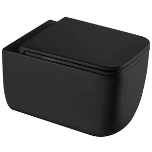 Унітаз підвісний Mixxus Premium DIVERSE-0301-T1 BLACK 530х365х373mm, система змиву TORNADO 1.0 (MP6600) MP6600 фото