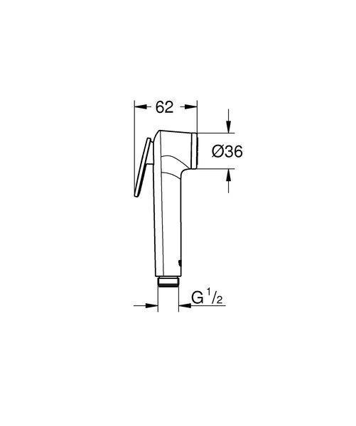 Набір для гігієн.душу Grohe BauLoop New (UA11104202) UA11104202 фото