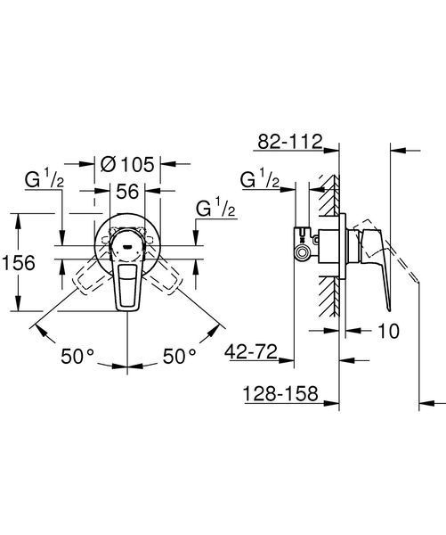 Набір для гігієн.душу Grohe BauLoop New (UA11104202) UA11104202 фото