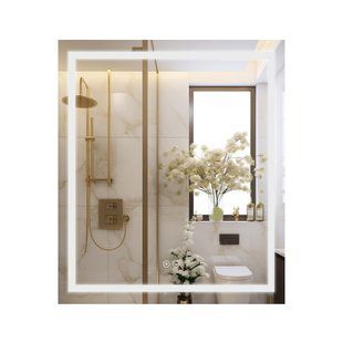 Дзеркало Qtap Mideya (MI1) 700х800 з LED-підсвічуванням Touch, з антизапотіванням, димером QT2078DCF7080W QT2078DCF7080W фото
