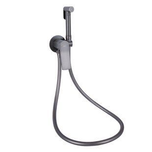Набір для гігієнічного душу Qtap Slavonice округлий QTSLA262GMB45916 Gunmetal Black PVD QTSLA262GMB45916 фото