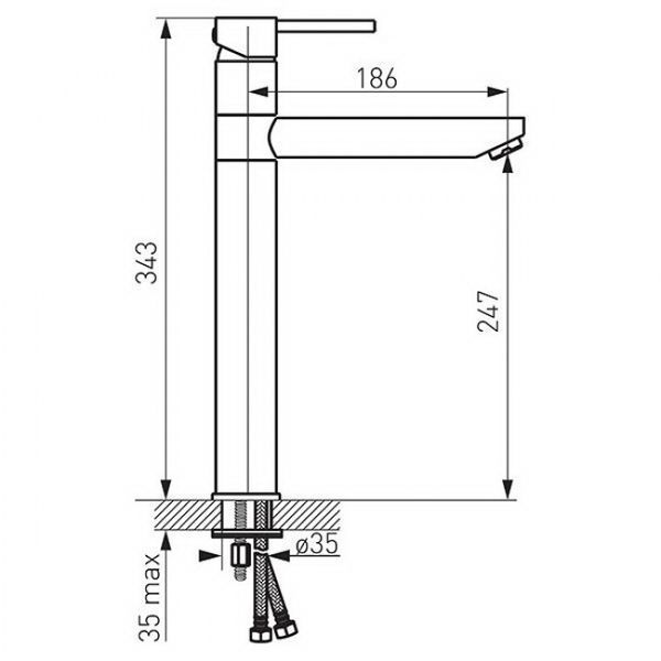 Змішувач для умивальника Ferro BFI2L BFI2L фото