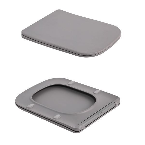 Унітаз підвісний Tern Ultra Quiet 490&times;365&times;325 мм, Stone Grey, з сидінням Slim Duroplast / Soft-close / Quick Release QT17332303ASSG Qtap QT17332303ASSG фото