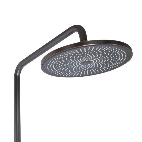 Душова система для душу Qtap Slavonice на два споживачі QTSLA110GMB45913 Gunmetal Black PVD SD00052037 фото