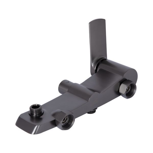 Душова система для душу Qtap Slavonice на два споживачі QTSLA110GMB45913 Gunmetal Black PVD SD00052037 фото