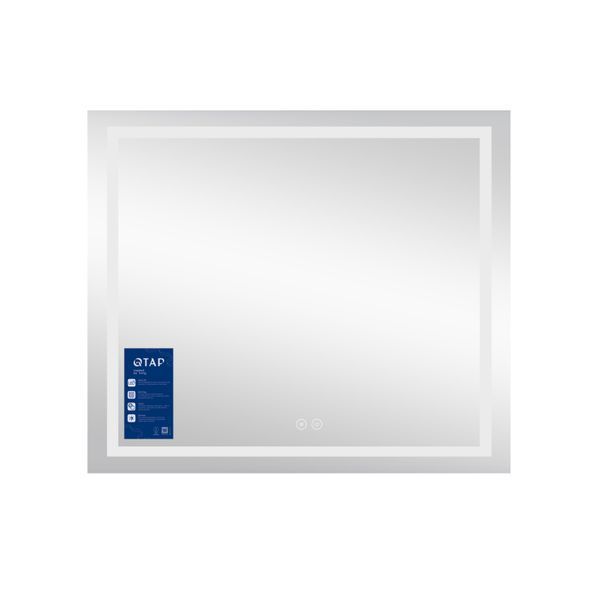 Дзеркало Qtap Mideya (MI1) 800х700 з LED-підсвічуванням Touch, з антизапотіванням, з димером QT2078NCF8070W QT2078NCF8070W фото