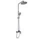 Душова система для душу Qtap Slavonice на два споживачі QTSLA110GMB45913 Gunmetal Black PVD SD00052037 фото 1