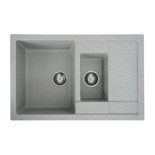 Гранітна мийка для кухні Platinum 7850W TOSKANA матова Сіра 7850W-TOSKANA_Gray фото