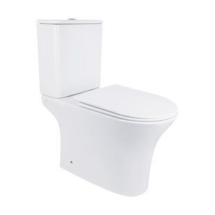 Унітаз-компакт Qtap Presto безобідковий з сідінням Soft-close QT24221217AW QT24221217AW фото