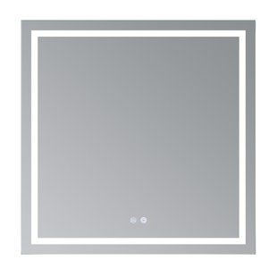Дзеркало Qtap Mideya (MI1) 800x800 з LED-підсвічуванням Touch, з антизапотіванням, димером, рег. яскравості QT2078NCF808048477 QT2078NCF808048477 фото