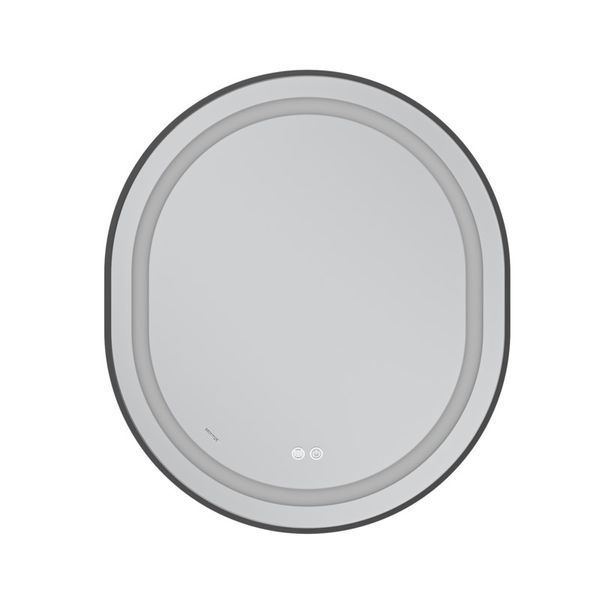 Дзеркало Mixxus Premium ELLIPSE MV05-80x70-Reverse BLACK з Led Touch, Anti-fog, димером (3-6,5kK) (MP6646) MP6646 фото