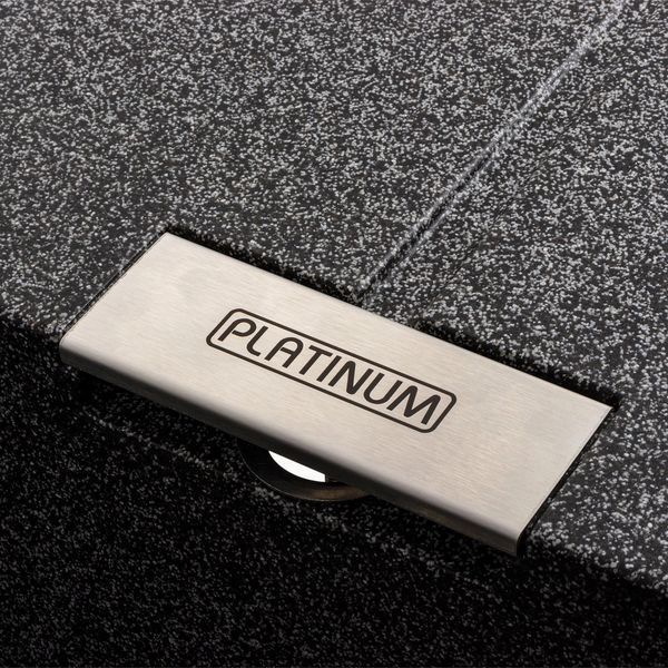 Гранітна мийка для кухні Platinum 6250 ZIRKON матова Графіт 6250_ZIRKON_Graphite фото